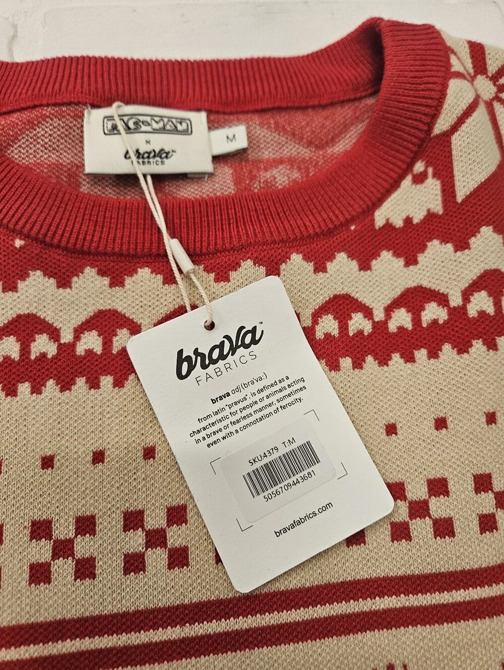 Pac Man 100% Cotton Holiday Sweater